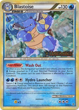 Blastoise (13/95) (Prerelease Promo) [HeartGold & SoulSilver: Black Star Promos] | Exor Games Dartmouth