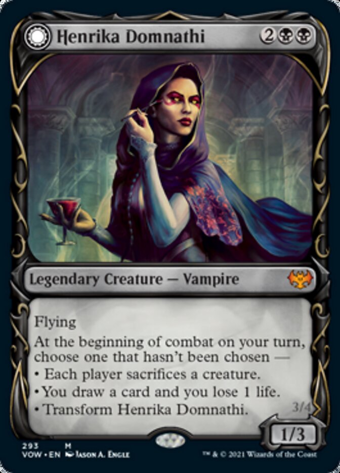 Henrika Domnathi // Henrika, Infernal Seer (Showcase Fang Frame) [Innistrad: Crimson Vow] | Exor Games Dartmouth