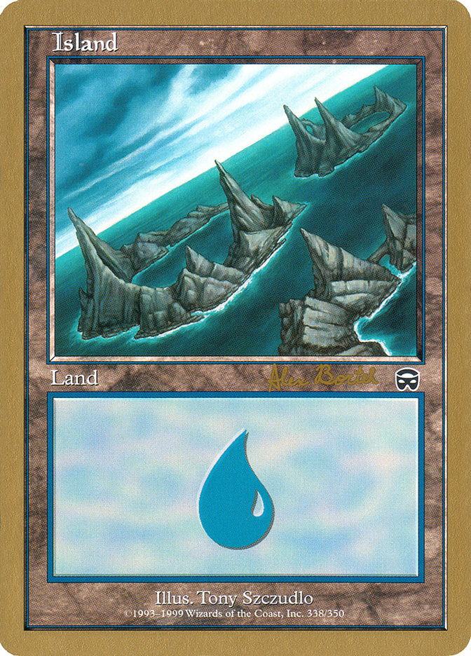 Island (ab338a) (Alex Borteh) [World Championship Decks 2001] | Exor Games Dartmouth