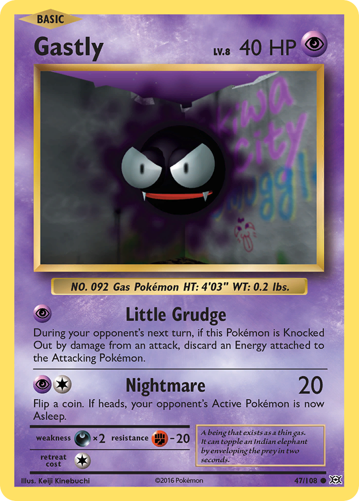 Gastly (47/108) [XY: Evolutions] | Exor Games Dartmouth