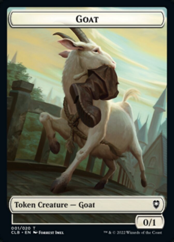 Treasure // Goat Double-sided Token [Commander Legends: Battle for Baldur's Gate Tokens] | Exor Games Dartmouth