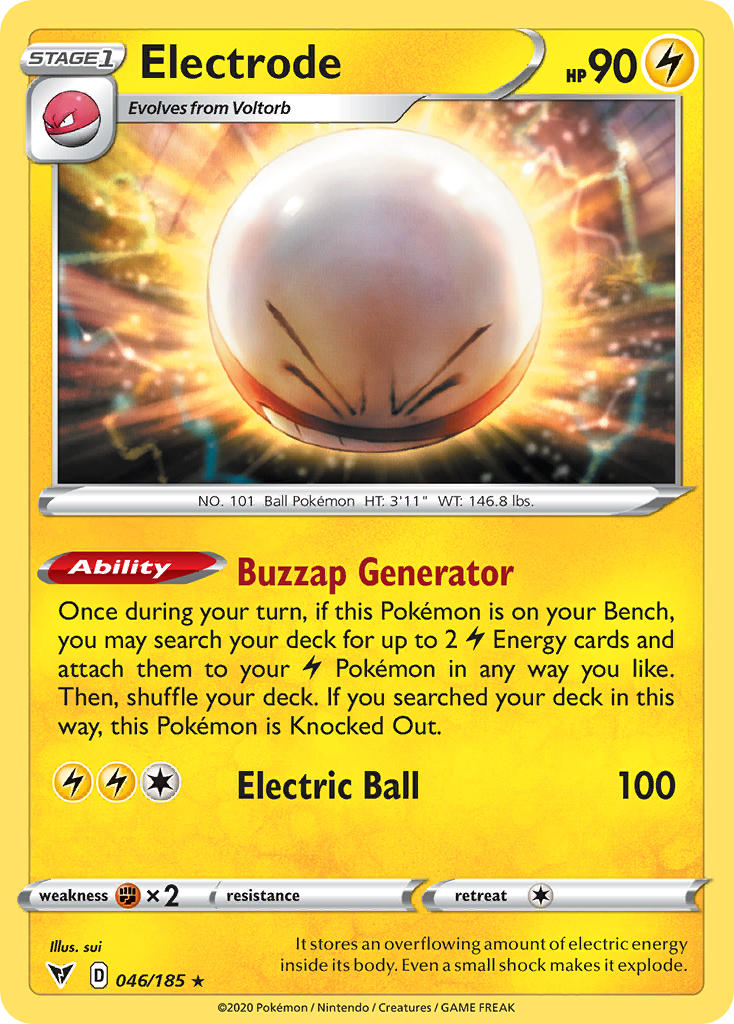 Electrode (046/185) [Sword & Shield: Vivid Voltage] | Exor Games Dartmouth