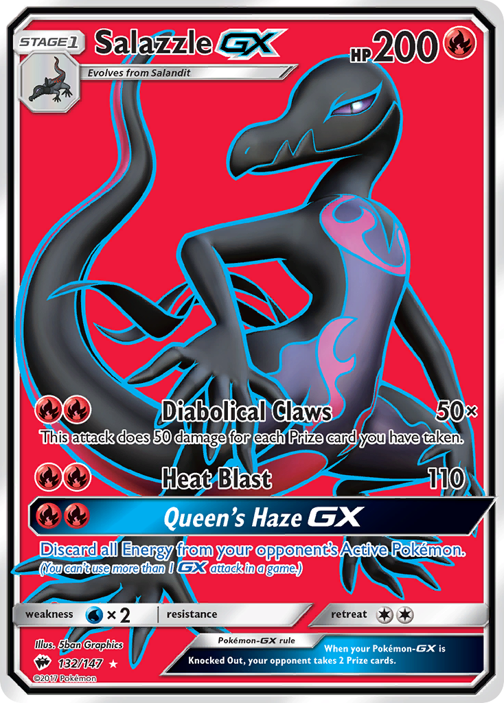 Salazzle GX (132/147) [Sun & Moon: Burning Shadows] | Exor Games Dartmouth