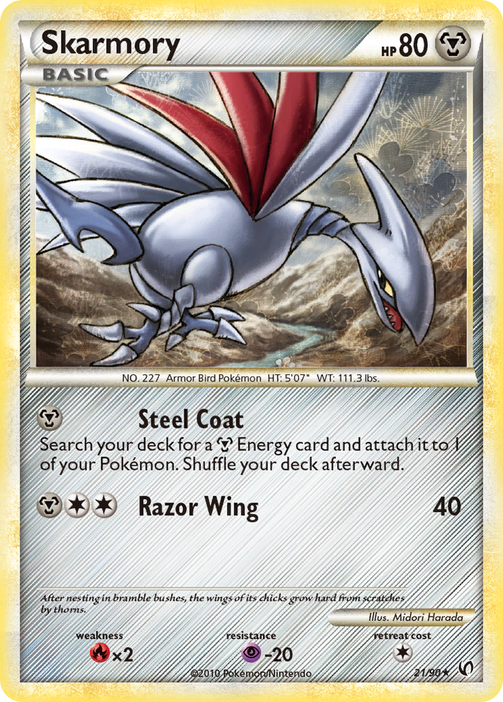 Skarmory (21/90) [HeartGold & SoulSilver: Undaunted] | Exor Games Dartmouth