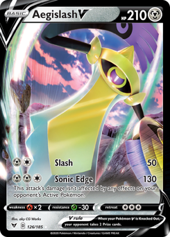 Aegislash V (126/185) [Sword & Shield: Vivid Voltage] | Exor Games Dartmouth