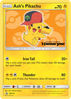 Ash's Pikachu (SM110) [Sun & Moon: Black Star Promos] | Exor Games Dartmouth