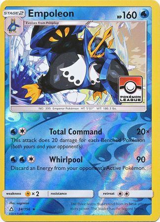 Empoleon (34/156) (League Promo) [Sun & Moon: Ultra Prism] | Exor Games Dartmouth