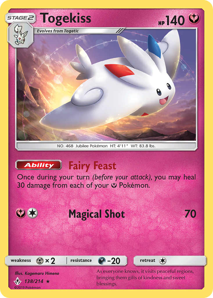 Togekiss (138/214) [Sun & Moon: Unbroken Bonds] | Exor Games Dartmouth