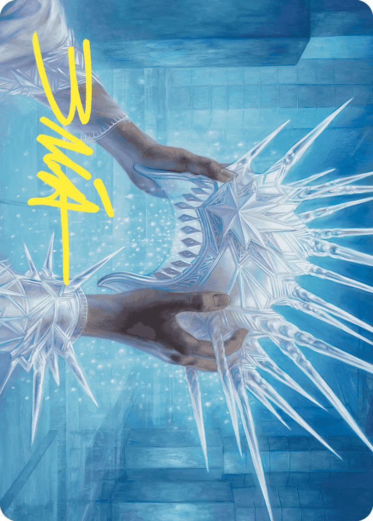 Hylda's Crown of Winter Art Card (Gold-Stamped Signature) [Wilds of Eldraine Art Series] | Exor Games Dartmouth