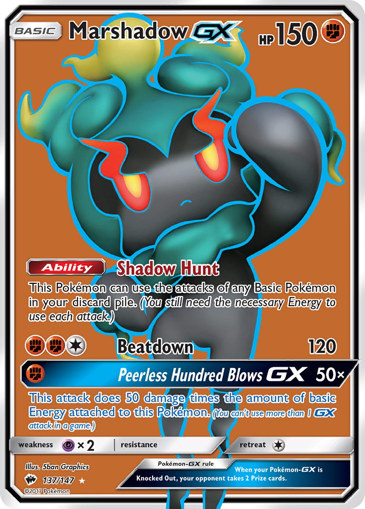 Marshadow GX (137/147) [Sun & Moon: Burning Shadows] | Exor Games Dartmouth