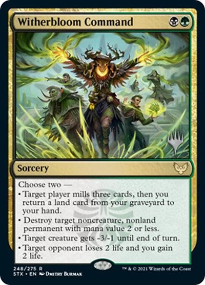 Witherbloom Command (Promo Pack) [Strixhaven: School of Mages Promos] | Exor Games Dartmouth