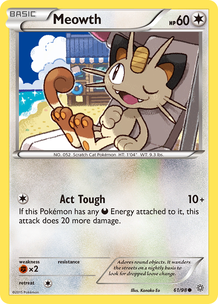 Meowth (61/98) [XY: Ancient Origins] | Exor Games Dartmouth