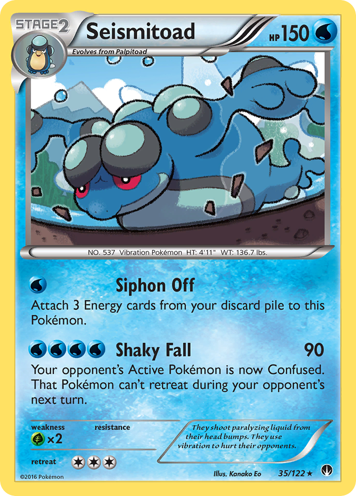 Seismitoad (35/122) [XY: BREAKpoint] | Exor Games Dartmouth