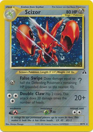 Scizor (10/75) [Neo Discovery Unlimited] | Exor Games Dartmouth