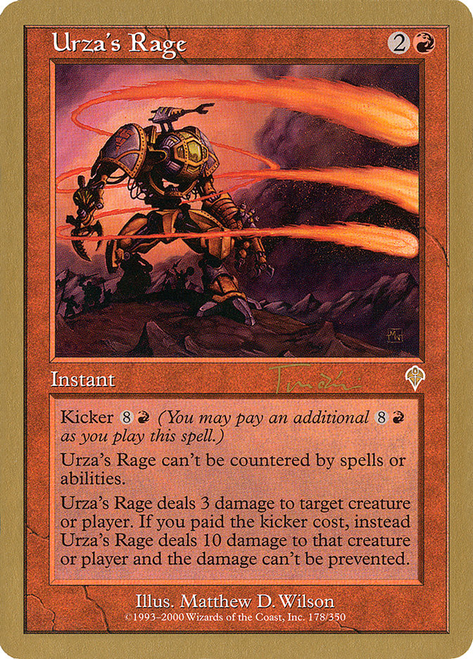 Urza's Rage (Jan Tomcani) [World Championship Decks 2001] | Exor Games Dartmouth