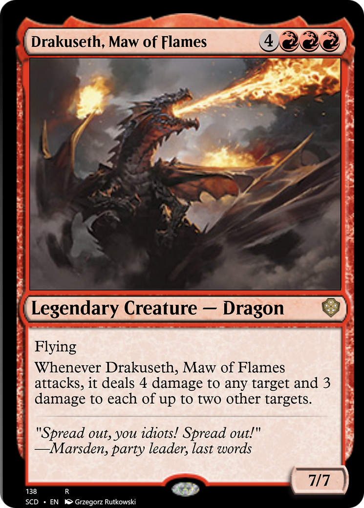 Drakuseth, Maw of Flames [Starter Commander Decks] | Exor Games Dartmouth