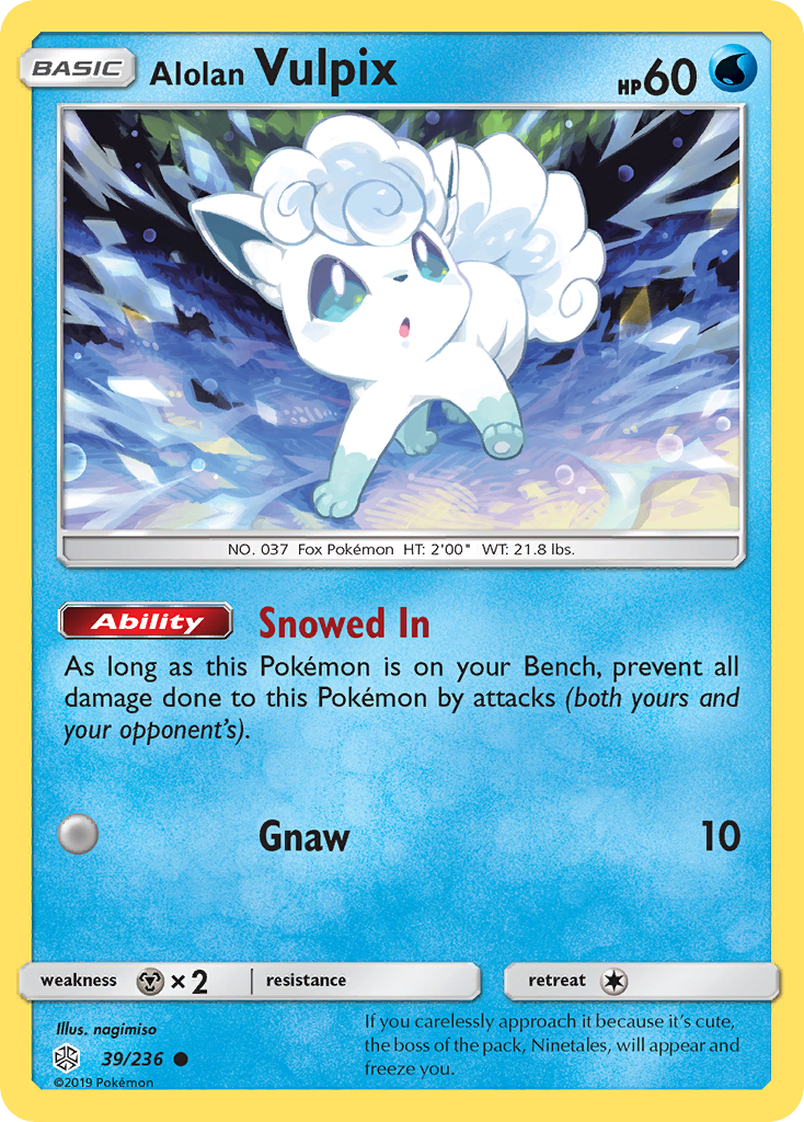 Alolan Vulpix (39/236) [Sun & Moon: Cosmic Eclipse] | Exor Games Dartmouth