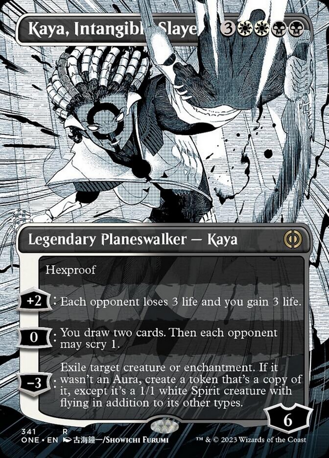 Kaya, Intangible Slayer (Borderless Manga) [Phyrexia: All Will Be One] | Exor Games Dartmouth