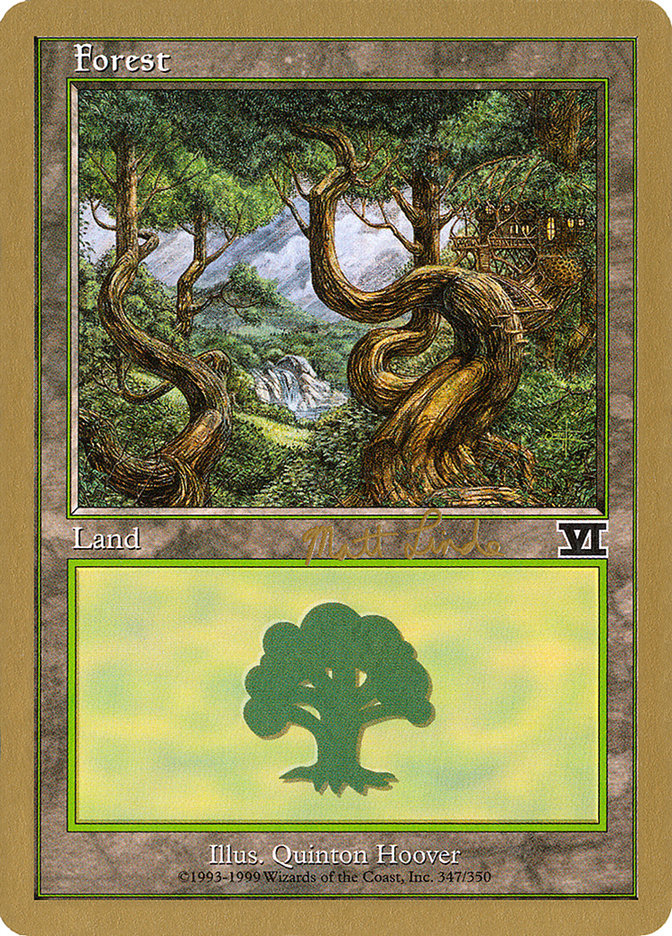 Forest (ml347b) (Matt Linde) [World Championship Decks 1999] | Exor Games Dartmouth