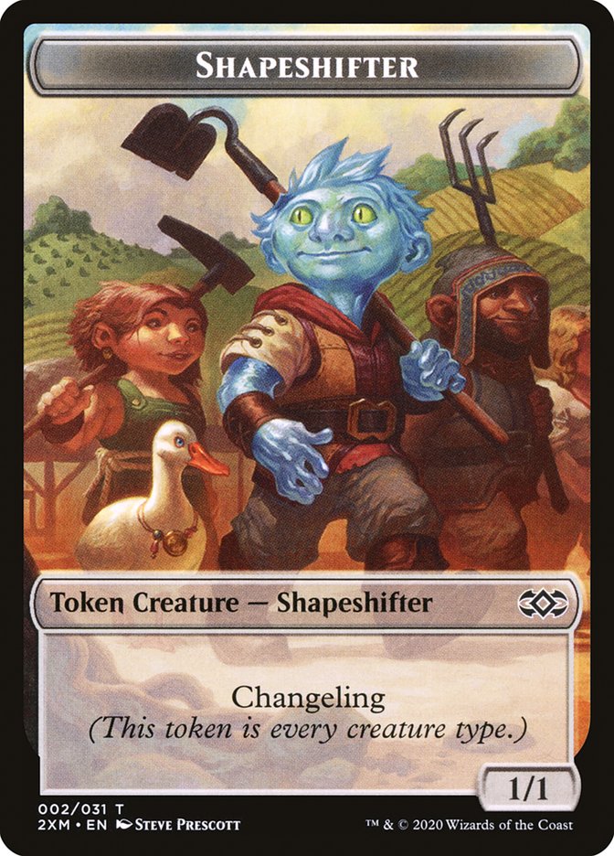 Shapeshifter Token [Double Masters] | Exor Games Dartmouth