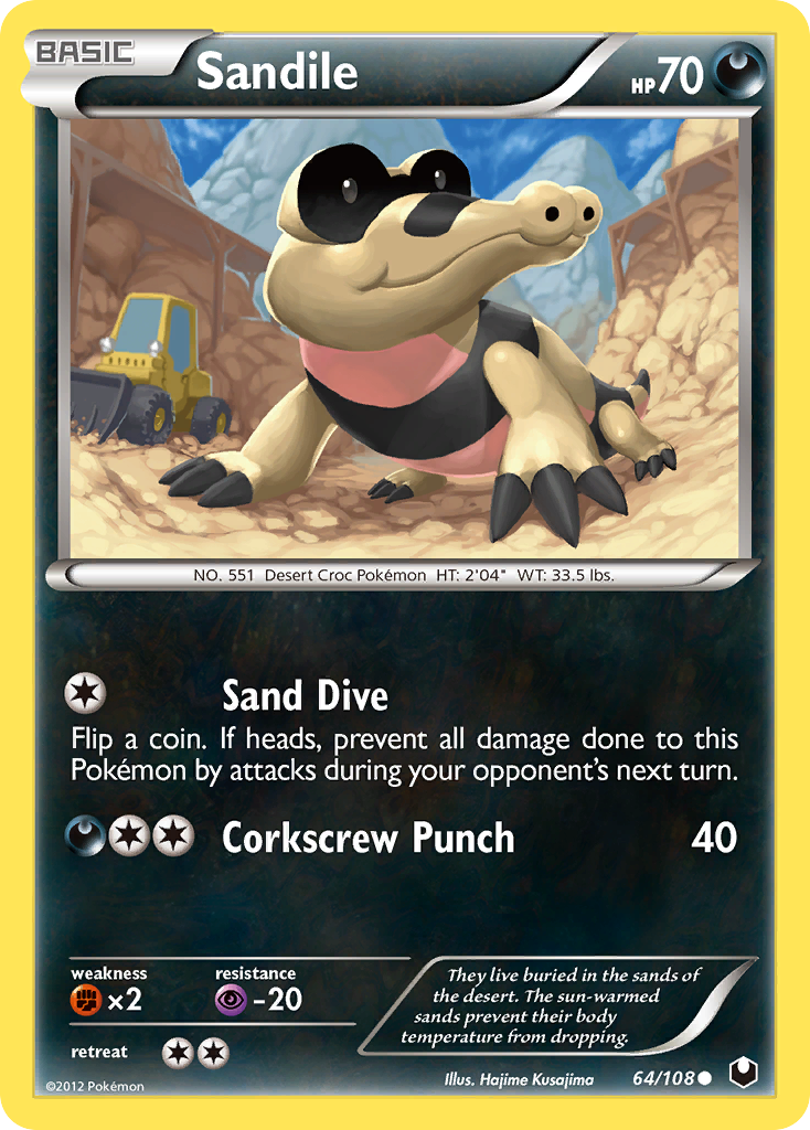 Sandile (64/108) [Black & White: Dark Explorers] | Exor Games Dartmouth