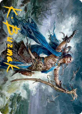 Lier, Disciple of the Drowned Art Card (Gold-Stamped Signature) [Innistrad: Midnight Hunt Art Series] | Exor Games Dartmouth