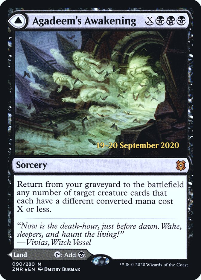 Agadeem's Awakening // Agadeem, the Undercrypt  [Zendikar Rising Prerelease Promos] | Exor Games Dartmouth