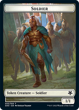 Soldier // Elf Warrior Double-Sided Token [Game Night: Free-for-All Tokens] | Exor Games Dartmouth