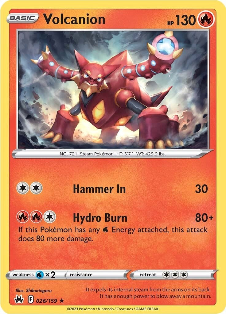 Volcanion (026/159) [Sword & Shield: Crown Zenith] | Exor Games Dartmouth