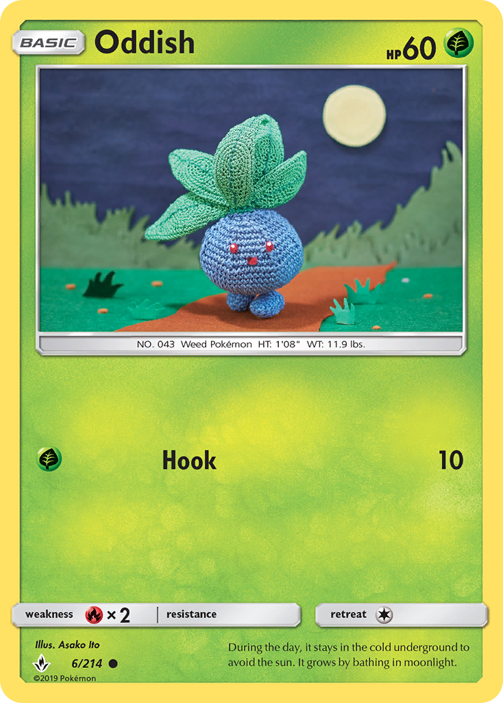 Oddish (6/214) [Sun & Moon: Unbroken Bonds] | Exor Games Dartmouth