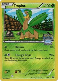 Tropius (5/101) (National Championship Staff Promo) [Black & White: Plasma Blast] | Exor Games Dartmouth