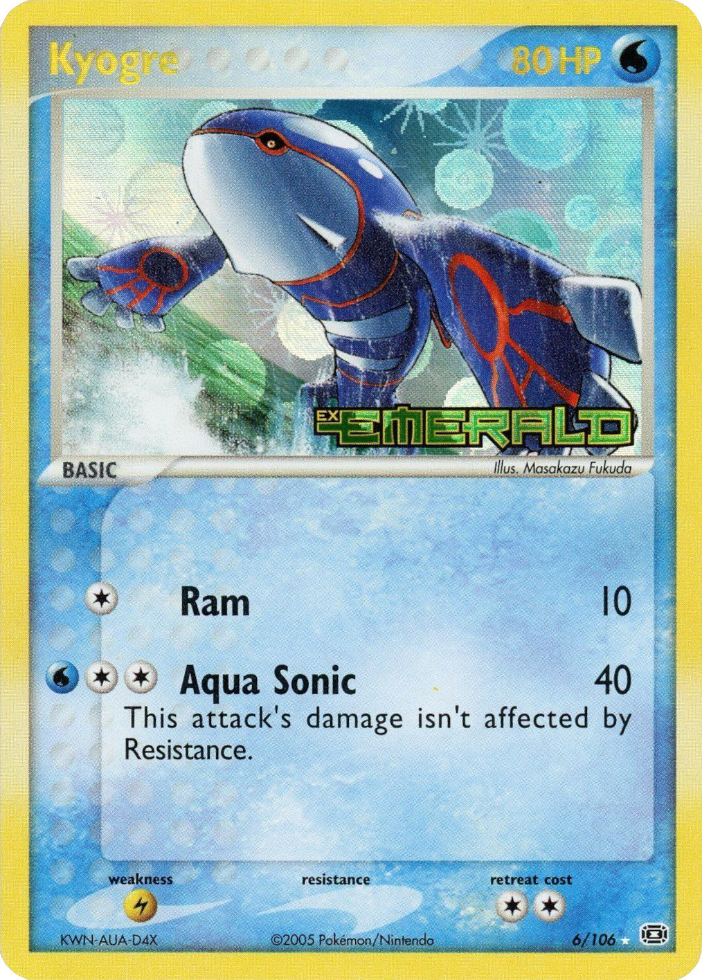 Kyogre (6/106) (Stamped) [EX: Emerald] | Exor Games Dartmouth