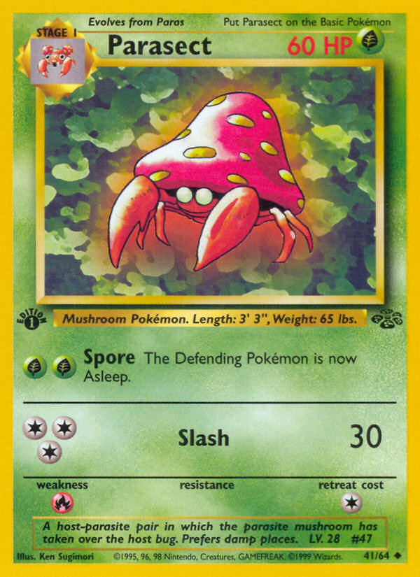 Parasect (41/64) [Jungle 1st Edition] | Exor Games Dartmouth