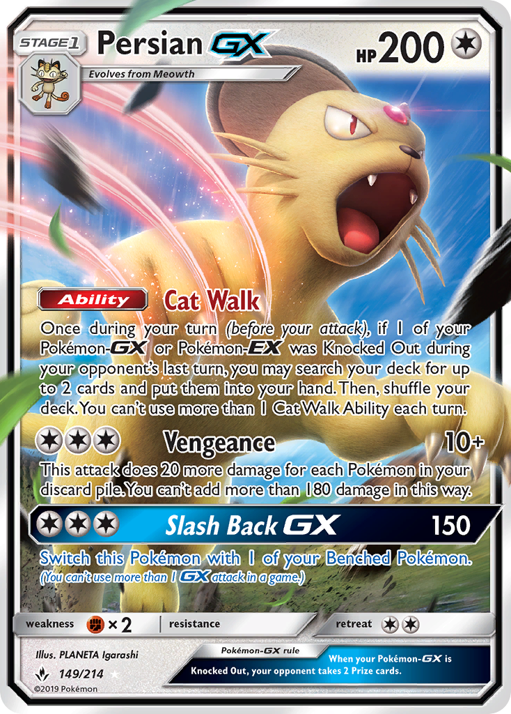 Persian GX (149/214) [Sun & Moon: Unbroken Bonds] | Exor Games Dartmouth