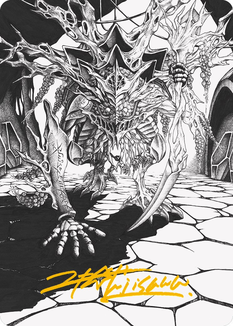 Thrun, Breaker of Silence Art Card (Gold-Stamped Signature) [Phyrexia: All Will Be One Art Series] | Exor Games Dartmouth