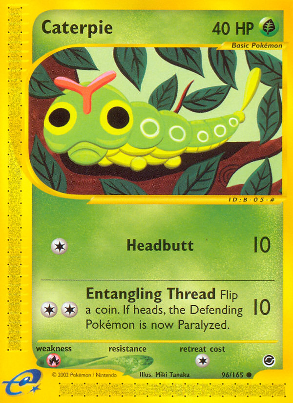 Caterpie (96/165) [Expedition: Base Set] | Exor Games Dartmouth