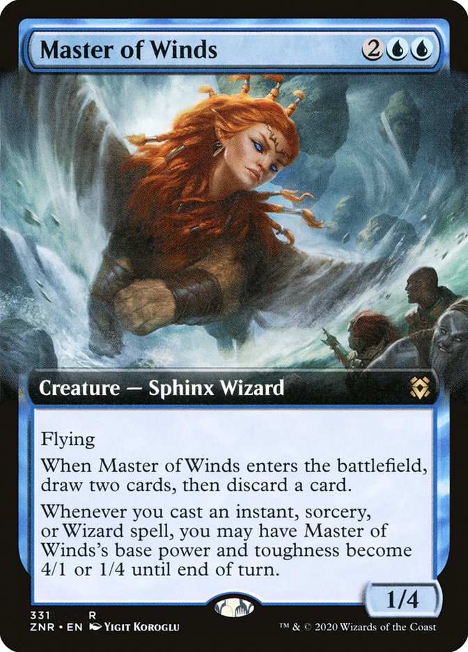 Master of Winds (Extended Art) [Zendikar Rising] | Exor Games Dartmouth