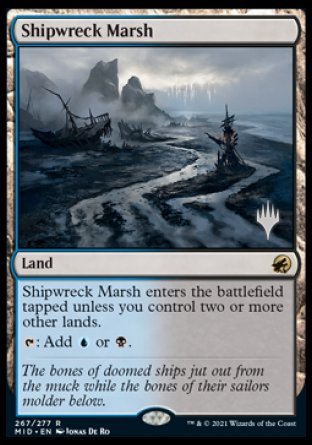 Shipwreck Marsh (Promo Pack) [Innistrad: Midnight Hunt Promos] | Exor Games Dartmouth