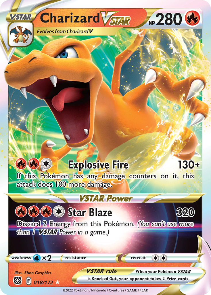 Charizard VSTAR (018/172) (Jumbo Card) [Sword & Shield: Brilliant Stars] | Exor Games Dartmouth