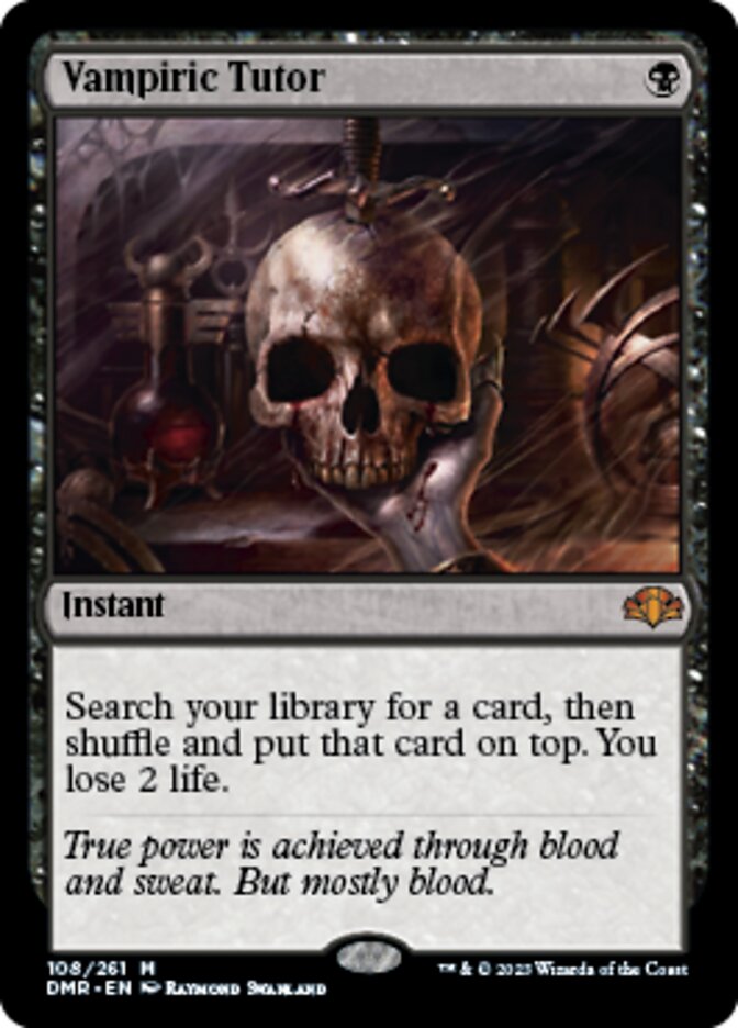 Vampiric Tutor [Dominaria Remastered] | Exor Games Dartmouth