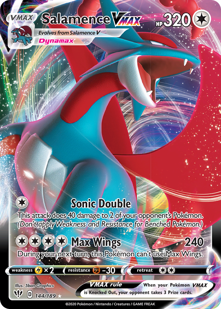 Salamence VMAX (144/189) [Sword & Shield: Darkness Ablaze] | Exor Games Dartmouth