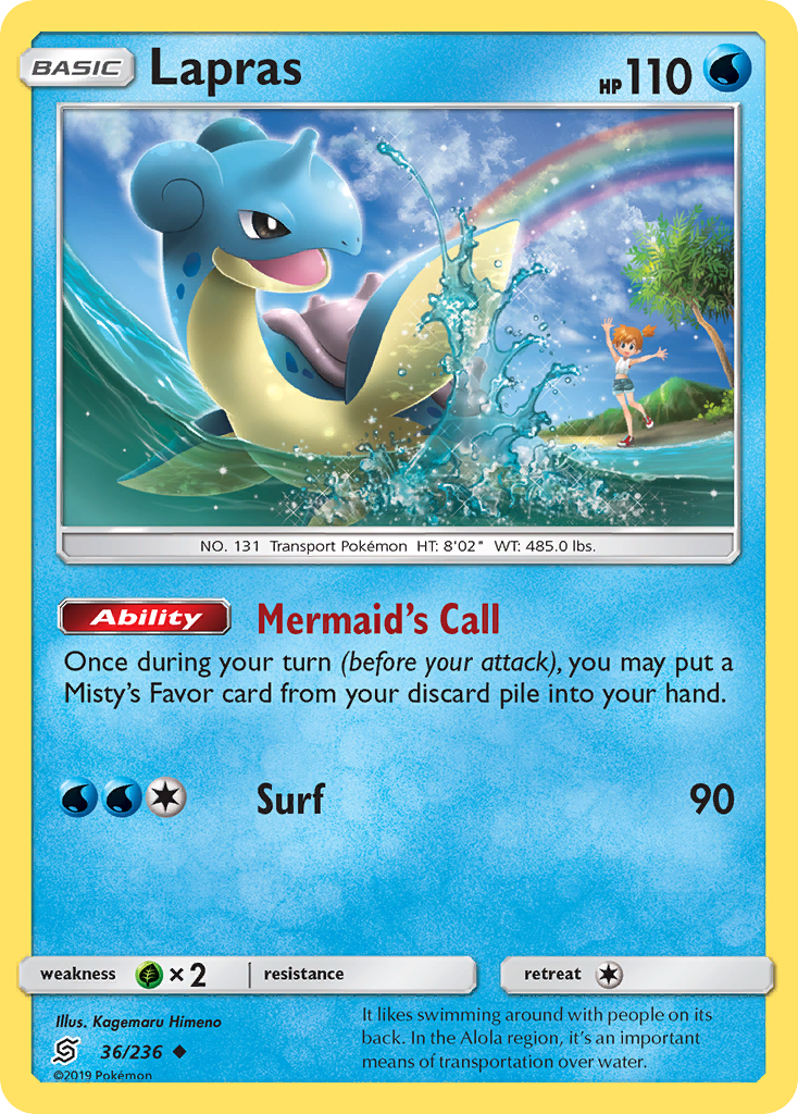 Lapras (36/236) [Sun & Moon: Unified Minds] | Exor Games Dartmouth