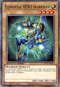 Elemental HERO Sparkman [SGX1-ENA04] Common | Exor Games Dartmouth