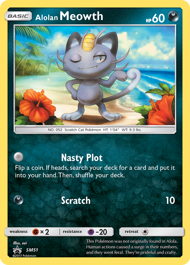 Alolan Meowth (SM51) [Sun & Moon: Black Star Promos] | Exor Games Dartmouth