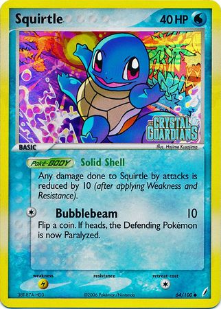 Squirtle (64/100) (Stamped) [EX: Crystal Guardians] | Exor Games Dartmouth