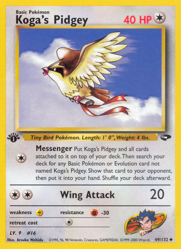 Koga's Pidgey (49/132) [Gym Challenge 1st Edition] | Exor Games Dartmouth