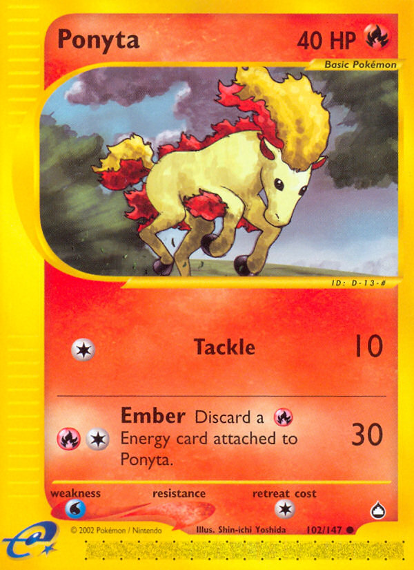 Ponyta (102/147) [Aquapolis] | Exor Games Dartmouth