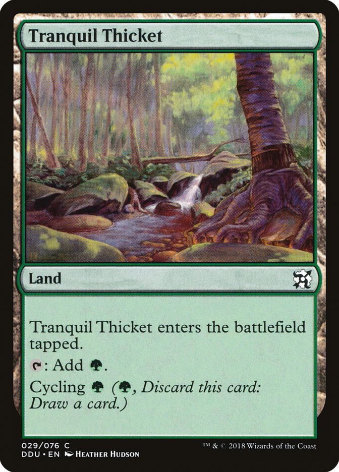 Tranquil Thicket [Duel Decks: Elves vs. Inventors] | Exor Games Dartmouth