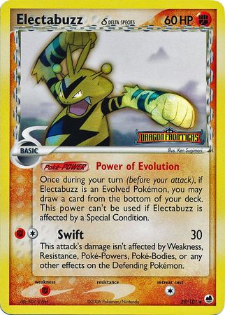 Electabuzz (29/101) (Delta Species) (Stamped) [EX: Dragon Frontiers] | Exor Games Dartmouth