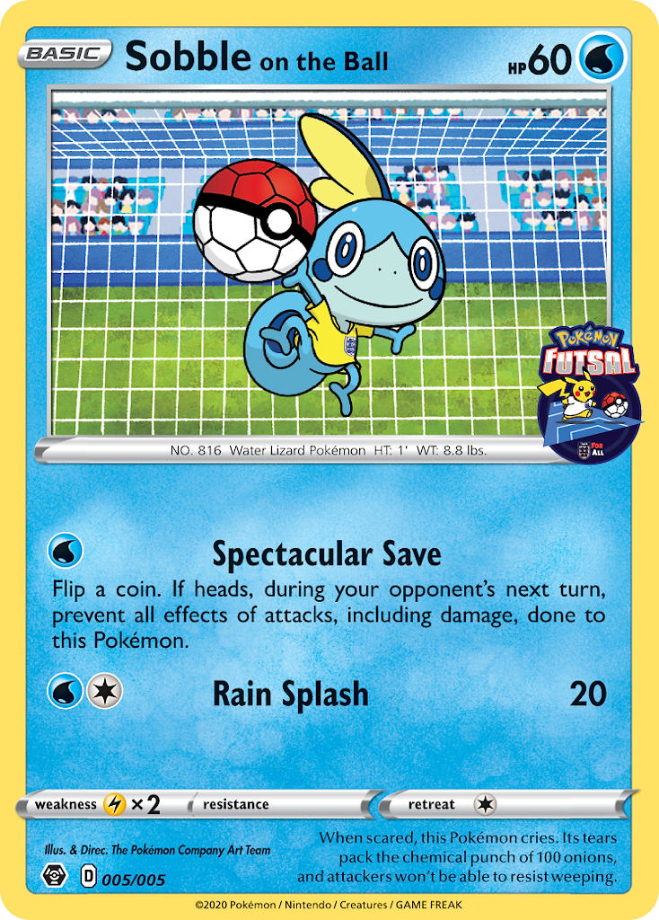 Sobble on the Ball (005/005) [Pokemon Futsal Collection] | Exor Games Dartmouth